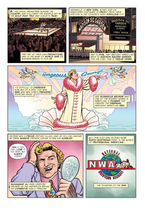 SIGNATURE SERIES: COMIC BOOK STORY OF PROFESSIONAL WRESTLING Signed by Aubrey Sitterson - Image 2