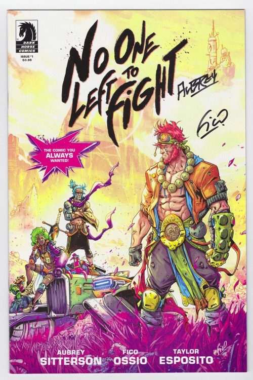 NO ONE LEFT TO FIGHT #1 (1st Print) Signed by creators plus prints - Image 2