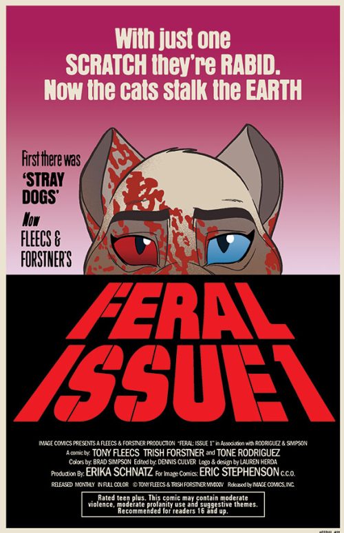 Signature Series: Feral #1-5 (HOMAGE COVER B) Signed by Tony Fleecs!
