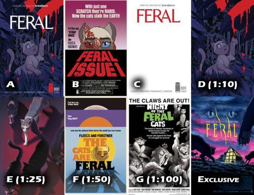 Feral #1 MASTER SET (Covers A-G + Collector's Paradise Exclusive) 1:10, 1:25, 1:50, 1:100
