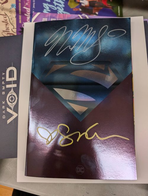 Signature Series: Absolute Power: Super Son #1 FOIL LOGO Cover Signed by Nicole Maines & Sina Grace