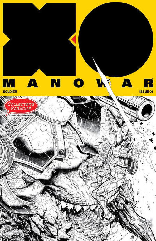 X-O Manowar #1 Collector’s Paradise Exclusive B/W Variant