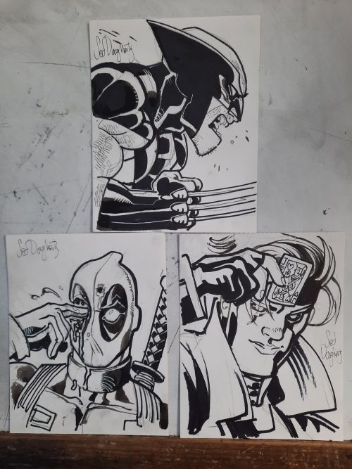 Artist Sketch Series: Free Planet #1-6 Signed by Aubrey Sitterson & Jed Dougherty with SKETCH by artist Jed Dogherty - Image 2
