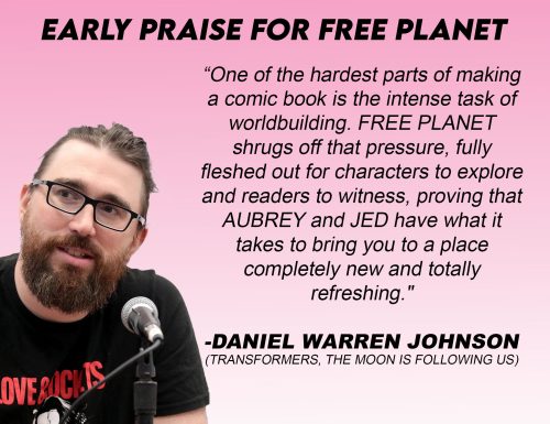Artist Sketch Series: Free Planet #1-6 Signed by Aubrey Sitterson & Jed Dougherty with SKETCH by artist Jed Dogherty - Image 8