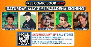 Matt Braly, Ainsworth Lin, Yehudi Mercado, Aidan Casserly & Nicholas Doan @ Free Comic Book MAY!