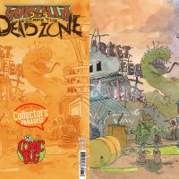 Godzilla Escape the Deadzone #1 Collector's Paradise Exclusive Connecting Variant (2 of 3) by Patrick Horvath!
