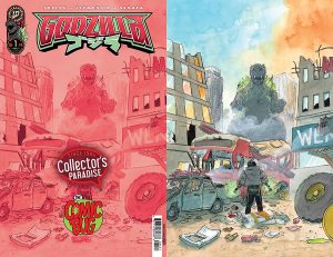Godzilla [Kai-Sei Era] #1 Collector’s Paradise Exclusive Connecting Variant (1 of 3) by Patrick Horvath!